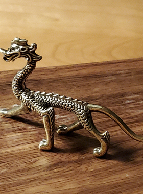 西安博物院唐鎏金走龙铜家居摆件