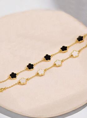 欧美跨境货源时尚简约金色五瓣