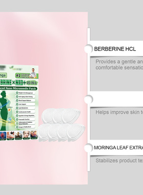 跨境提供护理贴Healrize Moringa 10-in-1 Nano Microdarts Patch