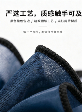 自粘网纱鞋花蝴蝶结凉拖黑色藏青