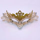 Masquerade princess mask female half face metal mask