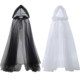ຕາຫນ່າງສີດໍາ cloak cape ແມ່ຍິງ wedding dress bridesmaid dress
