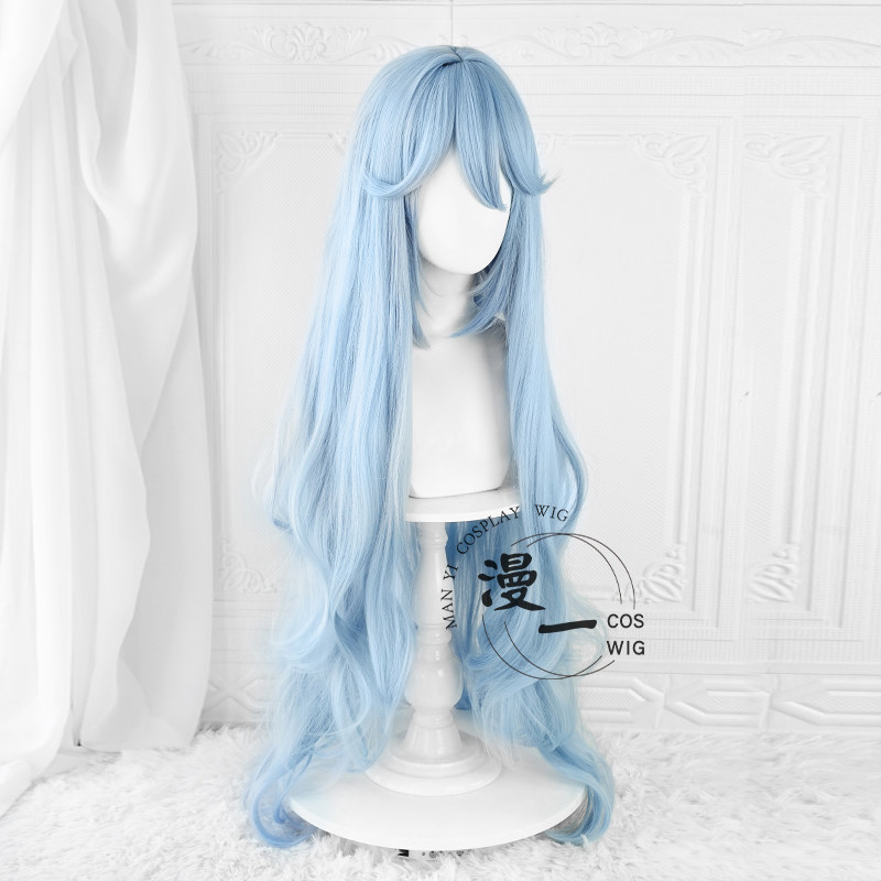 漫一无需修剪剧场版绫波丽长发 cos假发仿真头皮顶头饰有售_虎窝淘