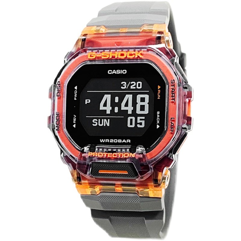 卡西欧GSHOCK GBD-200SM-1A5计步运动智能蓝牙透明方块运动手表男-图3