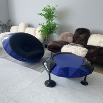 UFO series Italian designer modern art diamond tea table edge several magmatic fluid suspension table-like board room