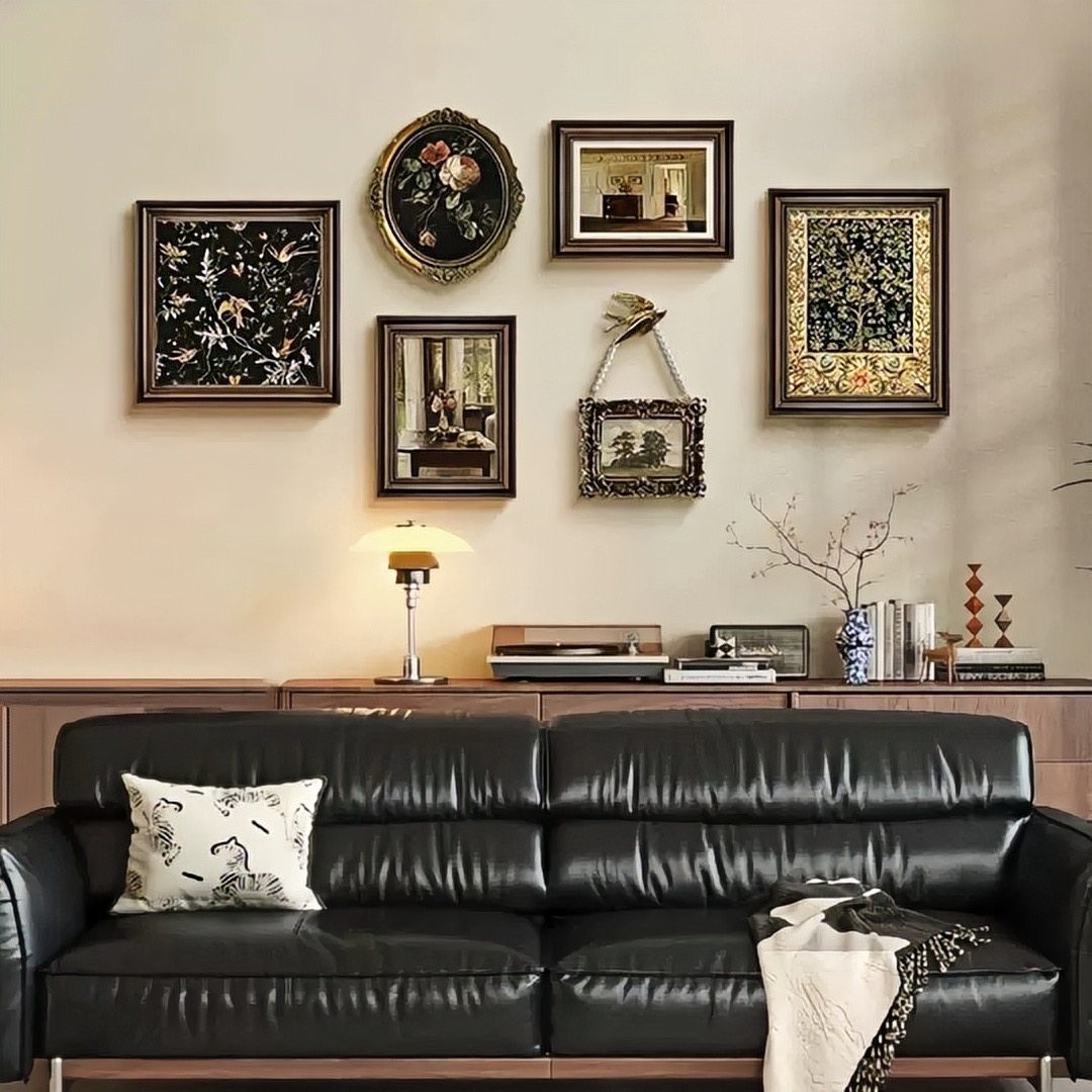 法式装饰画客厅沙发背景墙法式复古挂画组合高级感挂墙中古风壁画,淘宝优惠券,粉丝福利购,淘宝优惠卷