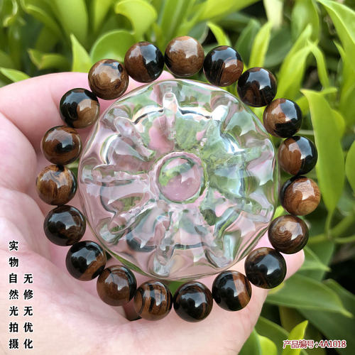 天然收藏级海柳手串男女士情侣手珠手链圆佛珠念珠山水纹10mm包邮 - 图0