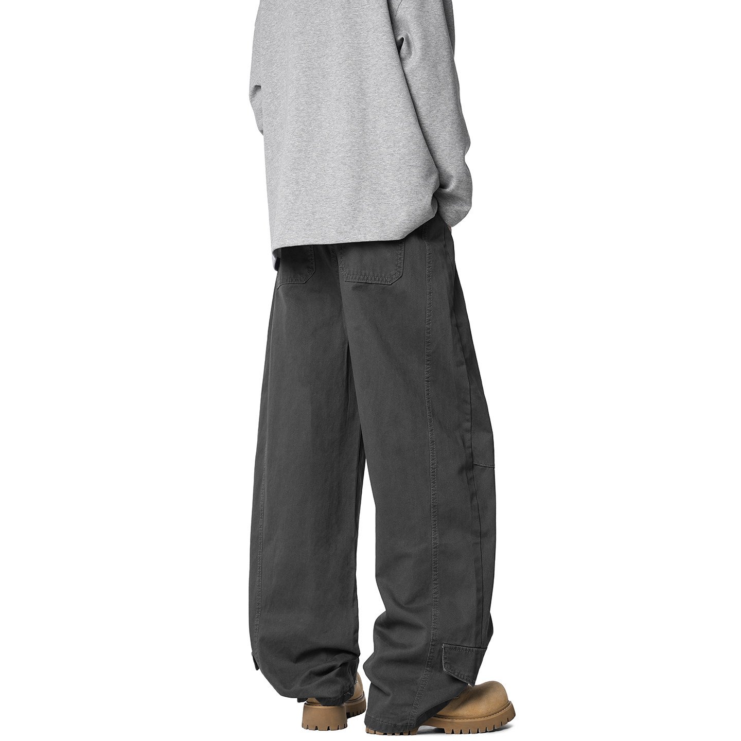 Dream made 美式解构巴恩风工装休闲裤男春秋季琥珀流光直筒裤子,淘宝优惠券,粉丝福利购,淘宝优惠卷