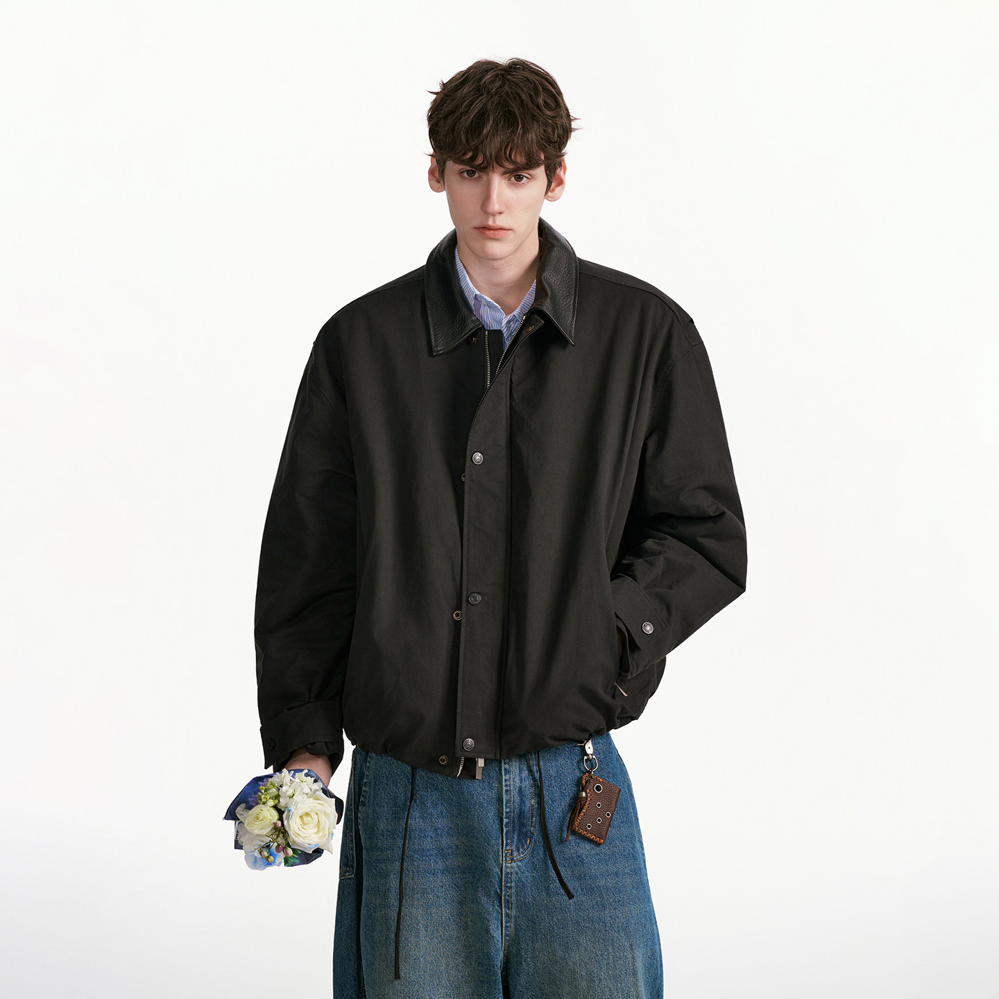 Dream made 美式巴恩风皮领棉服外套男冬季新款加绒加厚短宽棉衣,淘宝优惠券,粉丝福利购,淘宝优惠卷