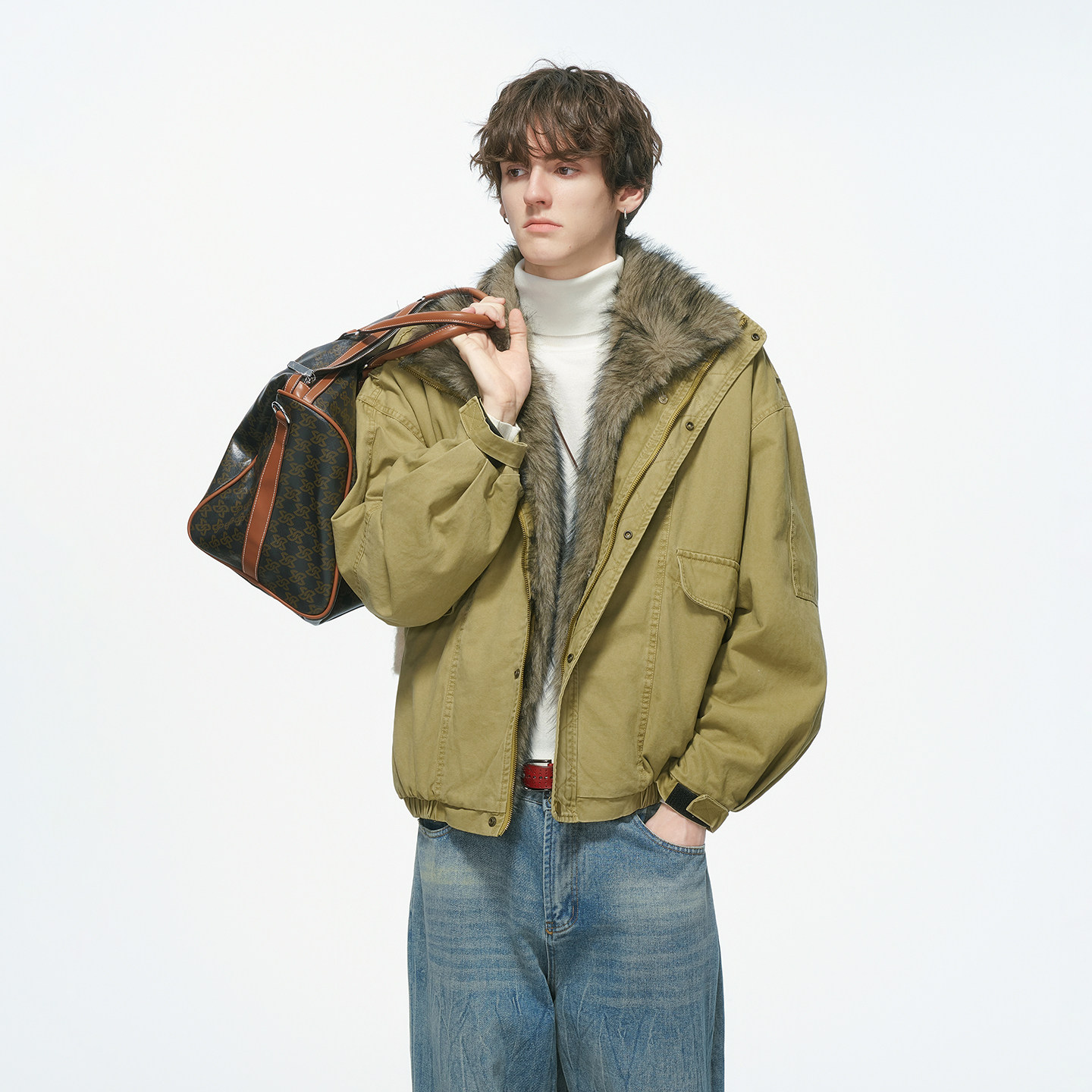 Dream made 狼王座山雕外套男冬季加厚棉服重磅工装棉衣男生棉袄,淘宝优惠券,粉丝福利购,淘宝优惠卷