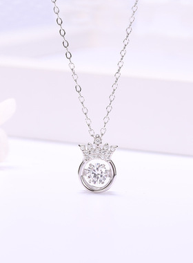 韩版公主风吊坠玫瑰金饰品锁骨链