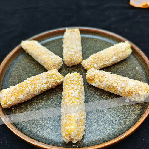 鑫厨涛记手工咸蛋卷250g8条餐厅家庭商用油炸小吃潮汕蛋黄卷点心 - 图2