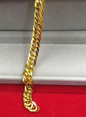 镀金手链仿真黄金男士越南沙金