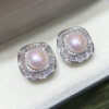 Zhejiang Zhuji Natural Freshwater True Pearl Set Women's Micropaved Zircon Earrings Ring Pendant Light Luxurious and High-end