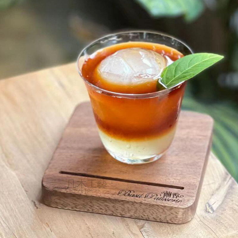 单杯咖啡木托盘啤酒托盘单孔杯托盘复古木托网红刻字咖啡托盘木质,淘宝优惠券,粉丝福利购,淘宝优惠卷