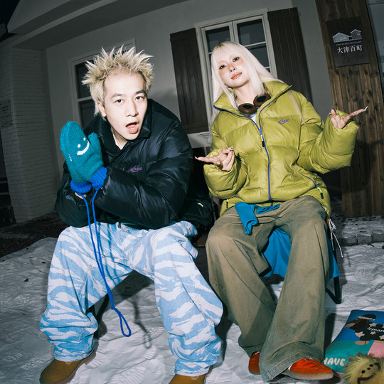 Fashion brand contrasting color bread jacket cotton coat 2025 autumn and winter couple