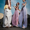 American solid color loose sports pants couple style casual pants