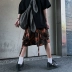 Leman Jin Jun Mùa hè overalls quần nam túi lớn giản dị quần short thủy triều quốc gia năm quần lỏng quần thủy triều - Quần short quần bò nam đẹp Quần short