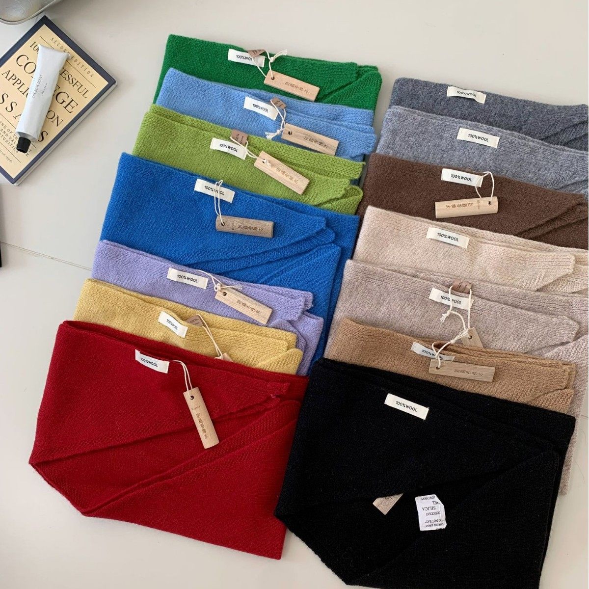 100%纯羊毛秋冬季针织三角巾女头巾围巾多功能保暖百搭纯羊毛披肩,淘宝优惠券,粉丝福利购,淘宝优惠卷