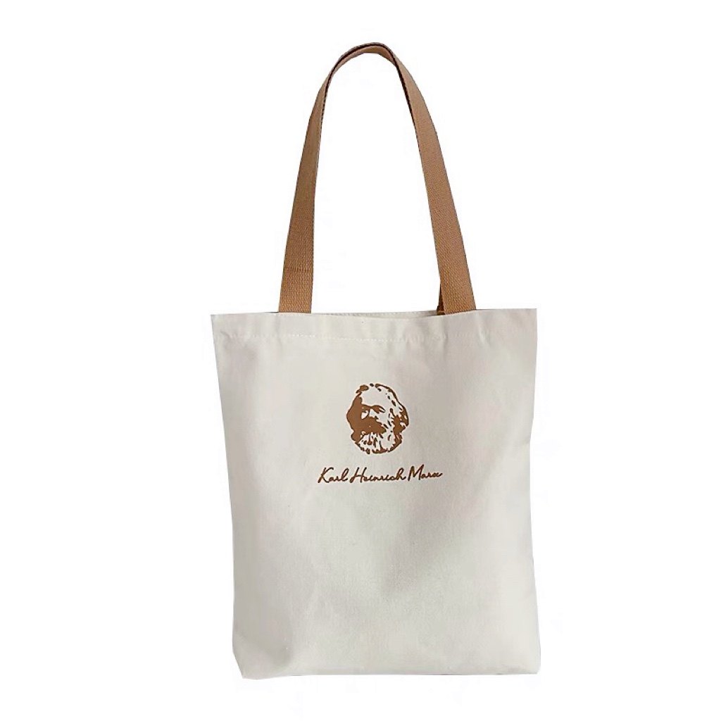 马克思头像帆布包袋文创男女新款单肩手提环保文艺青年学生定订制,淘宝优惠券,粉丝福利购,淘宝优惠卷