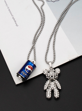 潮酷蜘蛛项链男女朋克嘻哈风挂链