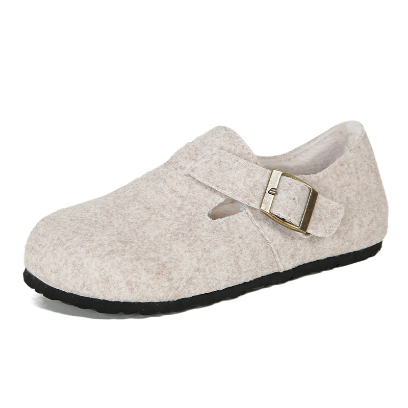 厚底勃肯鞋女冬2025新款加绒毛毛鞋软底博肯豆豆鞋大码女鞋41到43,淘宝优惠券,粉丝福利购,淘宝优惠卷