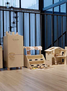 儿童房玩耍区木制家具玩具摆件