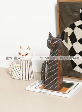 样板间儿童房陶瓷抽象小摆件