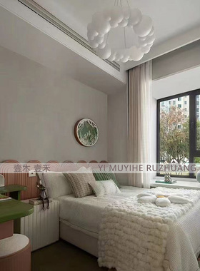 样板间儿童房绿色系森林软装摆件