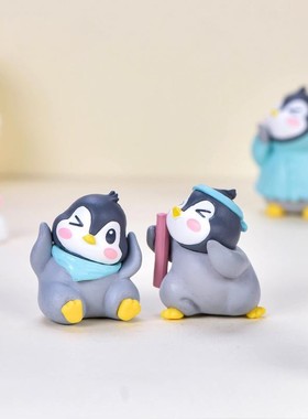 南极小企鹅一套Q版公仔模型