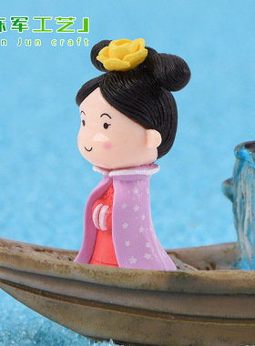 文武状元郎工艺宫女公主宫廷摆件微景观多肉金榜题名情侣摆件