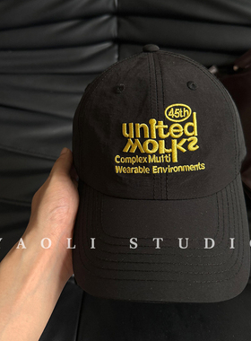 YAOLI美式复古united刺绣显白棒球帽子女户外遮阳显脸小鸭舌帽潮
