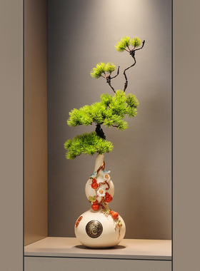 五福临门葫芦花瓶摆件客厅玄关壁龛招财福禄双全装饰乔迁新居礼物