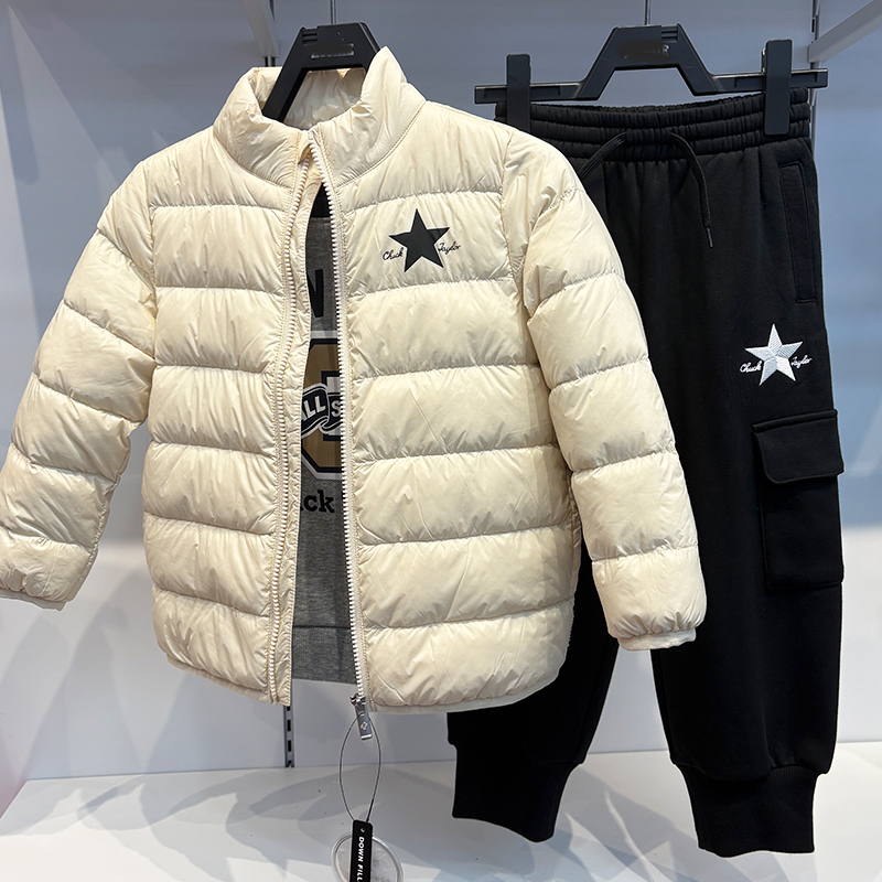 CONVERSE匡威25年冬季男女童时尚舒适保暖轻薄羽绒外套CV2542523 - 图0