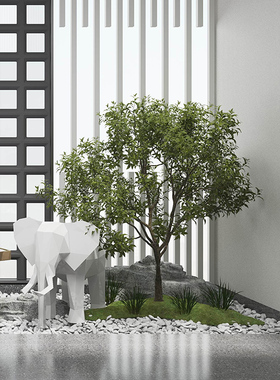 仿真绿植造景马醉木假树大型落地