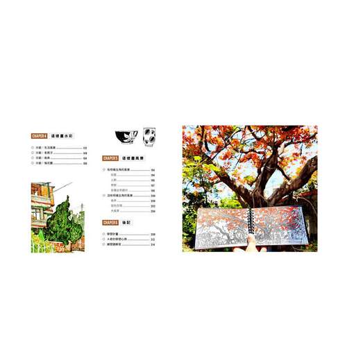 【现货】水彩可以这样画：利用刮、吸、涂胶，画出富有触感与肌理的日常风景 港台进口原版中文繁体绘画技法图书 1/2艺术虾（林致 - 图3