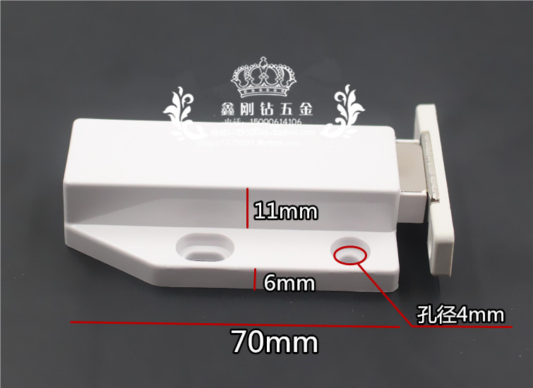 特大号隐形门自弹碰珠反弹器磁吸柜吸木门强磁门吸弹簧暗藏式门碰-图2