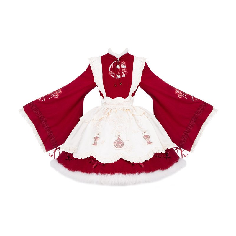 来信与诗·飞花令｜WP原创副牌新年款重工刺绣大袖op裙马面围裙冬,淘宝优惠券,粉丝福利购,淘宝优惠卷