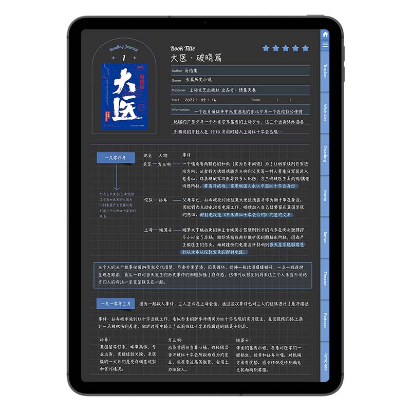 MuoMuo | iPad文艺生活读书笔记本电影电子手帐goodnotes模板播客 - 图3