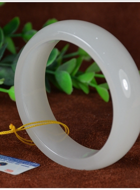 青峰玉业玉器和田玉手镯玉白玉手镯 玉镯 镯子内径60.07mm 支持国