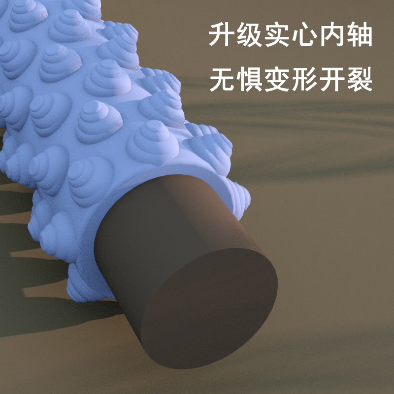 实心泡沫轴肌肉放松滚轴健身瘦腿瑜伽柱狼牙棒专业按摩滚后背神器
