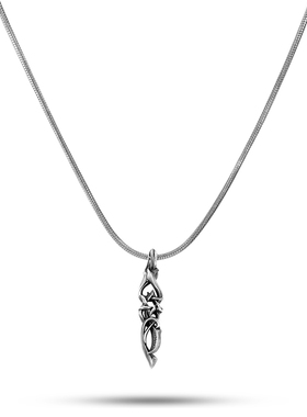 镂空枯枝圆蛇骨链钛钢材质不掉色项链男生小众设计百搭ins潮牌酷