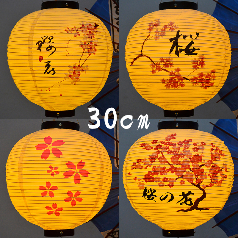 户外防水pvc塑纸灯笼日式冬瓜寿司装饰吊灯罩料理樱花居酒屋灯笼-图1