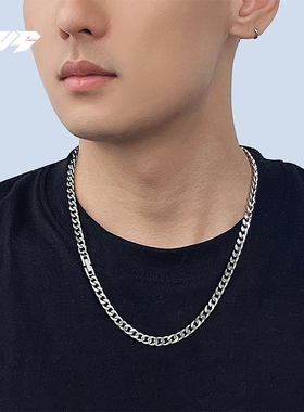 EBYG古巴项链男潮牌百搭设计感小众个性冷淡风基础素链送男友礼物