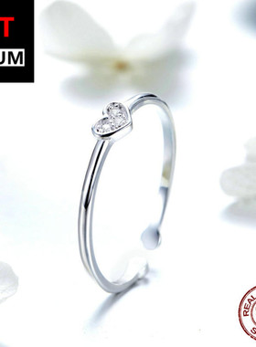 艾芙乐欧美热卖心形简约镶锆石