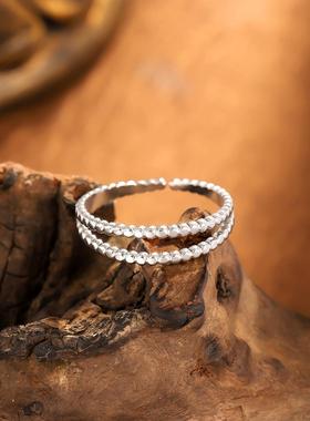 艾芙乐原创纯银s925奢华婚戒指