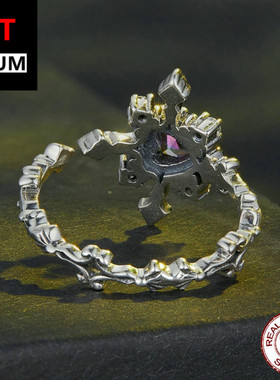 艾芙乐万圣节系列十字架戒指s925