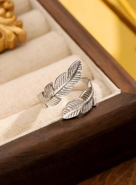 欧美风钛钢不掉色可调节戒指