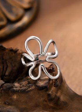 欧美轻奢不锈钢蝴蝶戒指女款