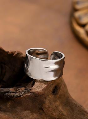小众个性可调节钛钢情侣戒指